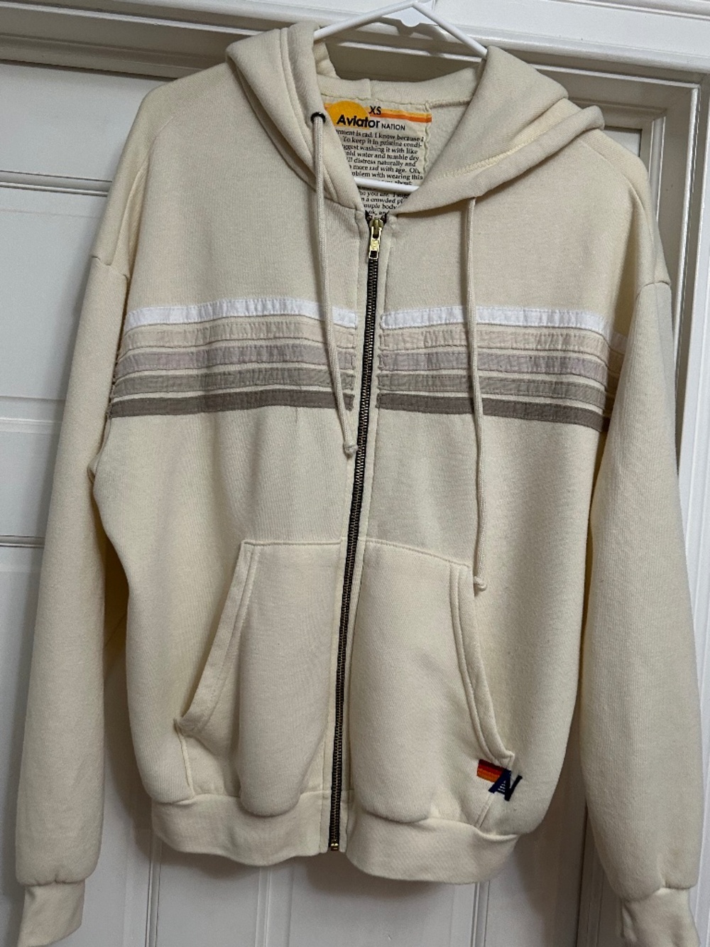 Aviator Nation 5 Stripe vintage hoodie